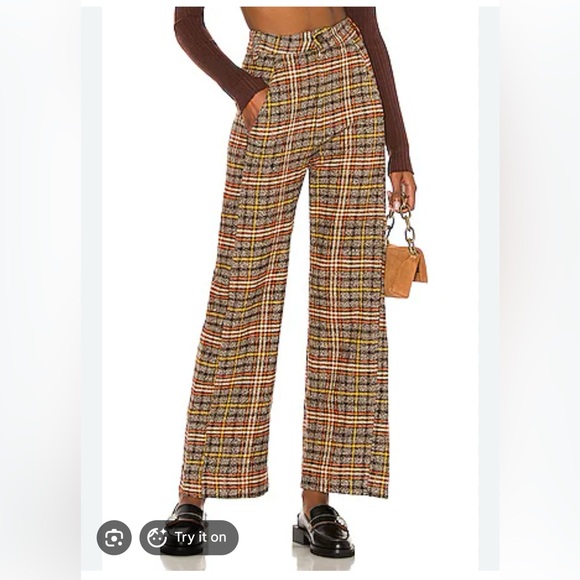 Free People Shape Up Trouser Pant in Original Combo - Picture 4 of 12